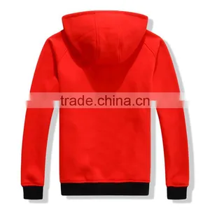 OEM Cheap Custom Heavy Thick Mens Cotton Polyester Fleece Zip Up Sweatshirt and Hoodies thumbnail-2