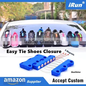 Fast Shoelaces Buckles - Easy Magnetic Shoes Lacing System - Kids No Lace Shoes Closure - Amazon/eBay Supplier thumbnail-1