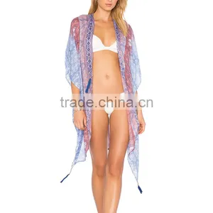 High Quality Viscose Ladies Beach Kimono Spf Clothing thumbnail-6