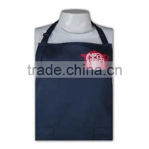Wholesale Factory Price Navy Blue Latest Unisex Cotton Long Apron thumbnail-5