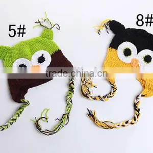 Crochet Baby Hat Infant Cute Hot Sale Custom High Quality New Fashion Crochet Owl Beanie Hat Toddler Crochet Hat for Sale thumbnail-5