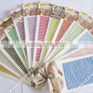 Self Adhesive Rhinestone Sticker Acrylic Rhinestone Sticker Decal 3mm Colors thumbnail-1
