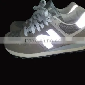 0.8mm Grey Synthetic Reflective pu Leather for Shoes Cover thumbnail-3