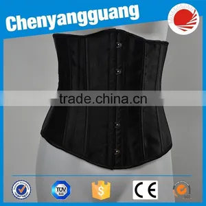 CYG-black Corset Busk Non-latex Corset Wearable Black Corset thumbnail-1