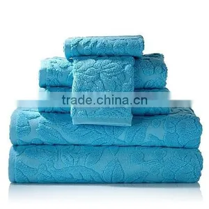 Plain Dyed Cotton Jacquard Towels thumbnail-1