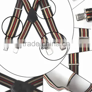50mm Wide Mens Gentles Braces Plain Heavy Duty Durable Suspender Elastic thumbnail-6