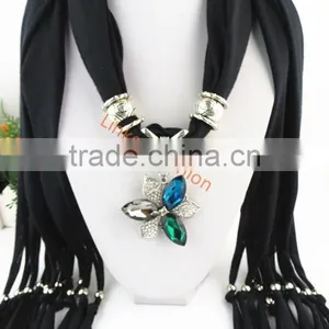 Women Costume Alloy Pendant Scarf thumbnail-1