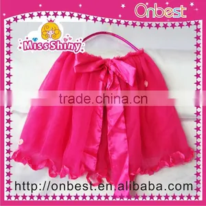 Hot Selling Beautiful Pink Bow Cake/ Ballet /petty Skirt/ Tutu /dress 3 Layer Color Wholesale. thumbnail-1
