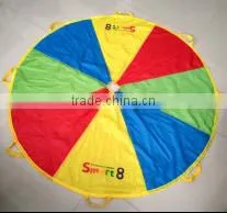 Mini Parachute With Handles for Kids Outdoor Game Exerclse Sport Group Activities Kids Plays Rainbow Parachute thumbnail-2