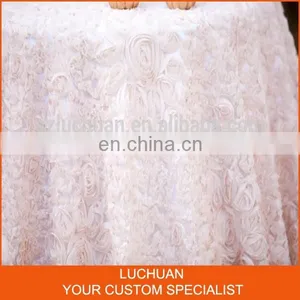 New Design Rosette Wedding Embroided Table Cloth thumbnail-2