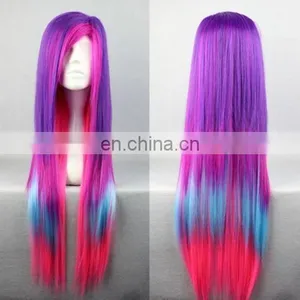 Purple Blue and Pink Cosplay Lace Wig With Fashion Design FW2017 thumbnail-1