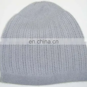 Knitted Cashmere Caps With Fur Pom Pom thumbnail-2