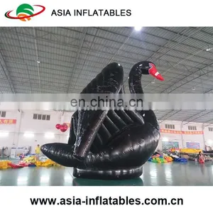 Advertising 8m High Inflatale Black Swan Model, Inflatable Swan Replica For Event thumbnail-4