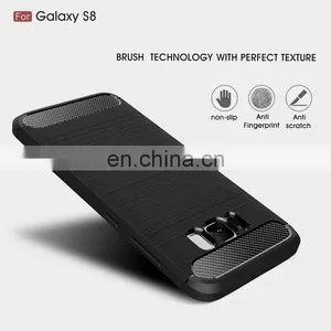 Carbon Fiber Pattern Soft TPU Back Cover Case for Samsung Galaxy S8 thumbnail-2