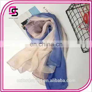 2017 Summer Chiffon Scarf Shawl Dual-use Sunscreen Gradient thumbnail-5