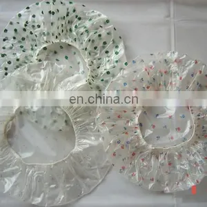 Disposable Clear PE Shower Cap for Hotel Using thumbnail-4
