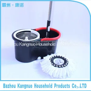 Environment-friendly Carbon Fiber Magic Cleaning Mop With Stainless Steel Bucket thumbnail-1
