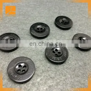 Round Clear 4 Hole Custom Made Plastic Button for Garment thumbnail-1