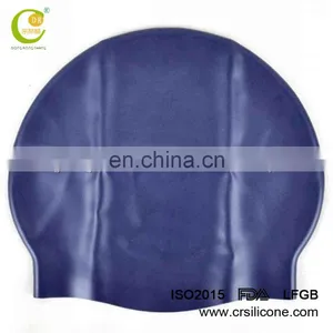Kids Sports Silicone Material Swim Cap Flexible Durable Swimming Hat Black Yellow thumbnail-3