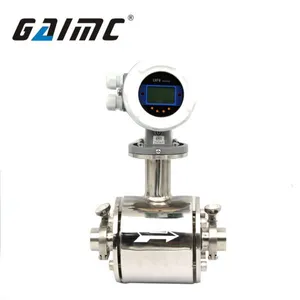 GMF200 Tri-clamp Food Grade Sanitary Electromagnetic Batch Control Flow Meter thumbnail-1