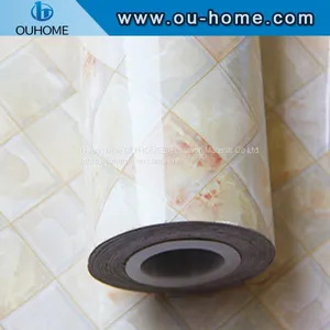 Marble Style Adhesive Oil Proof Kitchen Wall Sticker thumbnail-4