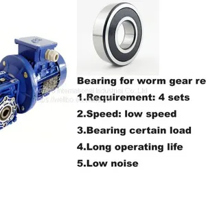 Bearing for Worm Gear Reducer 6206 2RS CO HG01 (-20~120℃） thumbnail-1