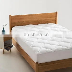 Hypoallergenic Super Soft Breathable King Queen Size 500GSM Mattress Pads For Adults thumbnail-1