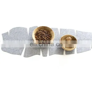 Customize Differen Shape Felt Table Runner Vegetable Runner Banana Leaf ModernTable Decor thumbnail-1