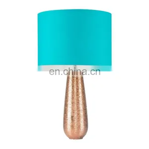 America Modern Custom Cylinder Cheap Novel Rose Gold Ceramic Lamps for Hotel Livingroom thumbnail-1