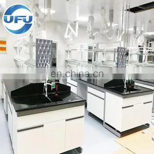 School Lab Equipment Metal Steel Chemistry Island Workbench thumbnail-3
