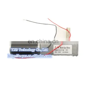 GW31CT Motor 6V 12V 24V Dual Output Shaft Torque Worm 24 v dc Geared Motor thumbnail-2