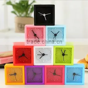 Candy and Square Shaped Digital Silicone Desk Clock thumbnail-1