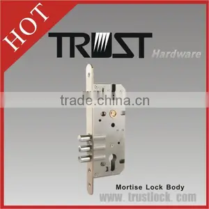 TRUST New Structure Type Stainless Steel Turnable Latch Mortise Lock thumbnail-1