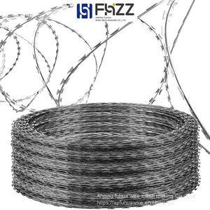 Razor Barbed Wire Roll Cage for Hydraulic Power Plant Switchyard Fence thumbnail-1