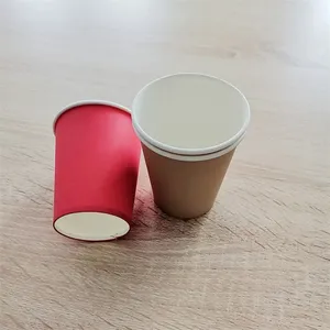 8oz Color Disposable Single Wallpaper Cup thumbnail-1