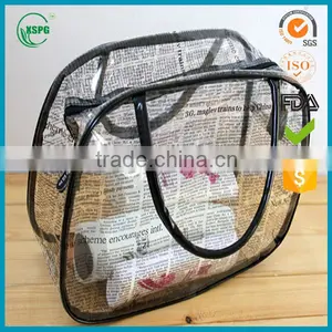 New Design Fashion Low Price Ladies Plastic Pvc Bag Handbag thumbnail-1