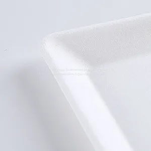 Disposable Biodegradable 6 INCH Square Plate Take Away Sugarcane thumbnail-4