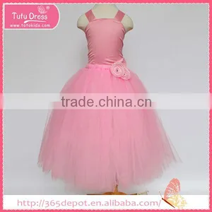 Court Style Creamy-white Prom Dress With Flower Waistband Tulle Skirt Children Frocks Designs Supplier's Choice thumbnail-2
