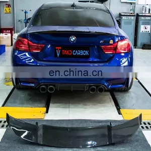Perfect Fitment Aerodynamic Full-dry Carbon Fiber Process Vors Style Body Kit Car Rear Roof Spoiler Wing thumbnail-5
