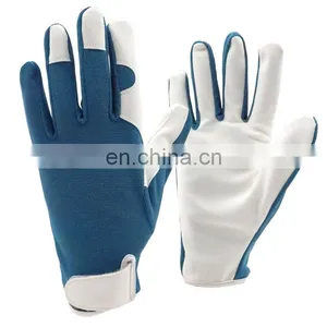 Wholesale Cheap Household Wear Resisting Sheepskin Leather Working Safety Gardening Gloves For Women thumbnail-5