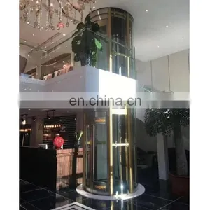 Villa Used Panoramic Glass Elevator, Hot Sale Villa Used Round Glass Home Elevator thumbnail-1
