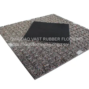 EPDM Laminated Rubber Flooring Gym Flooring Rubber Tiles Mat thumbnail-2