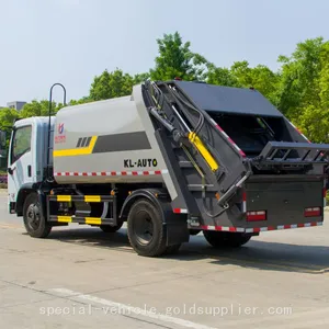 10 Square Volume Garbage Truck Dongfeng Frica F7 Compression Garbage Engineering Truck thumbnail-5