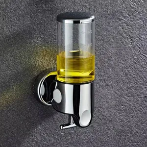 Wall Mounted Hotel Shampoo Dispenser Bathroom Accessories Stainless Steel Liquid Soap Dispenser thumbnail-3