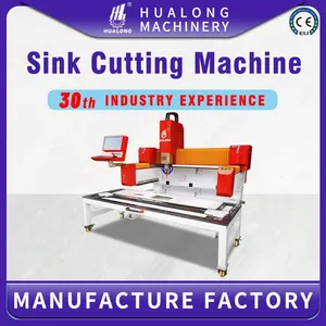 Ganger Machinery Automatic Granite Marble Stone Countertop Cutting Profiling and Polishing CNC Sink Cut Out Router Machine thumbnail-1