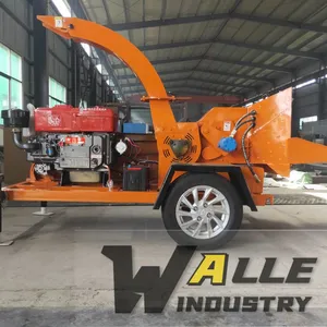 China Wood Shredder And Mobile Wood Branch Chipper Machine Shredder With Conveyor Belt thumbnail-5