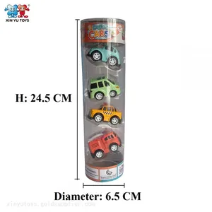 XINYU 1:64 Diecast Car Fire Fighting Taxi Bus Children Cars Toy Pullback thumbnail-2