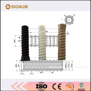 Rail Plastic Dowel for Screw Fasteners of Concrete Sleepers thumbnail-2