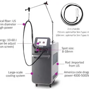 2024 New Laser Hair Removal Beauty Machine 755nm Laser Light Skin Hair Removal 1064nm Dark Skin Tone Hair Removal Equipment thumbnail-3