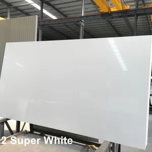 Pure White Quartz Big Slab Artificial Polished Quartz Slab Wholesale thumbnail-2